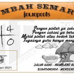 Syair HK Mbah Semar 22 Februari 2021