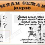 Syair HK Mbah Semar 07 Maret 2021