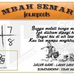 Syair HK Mbah Semar 13 Maret 2021