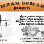 Syair HK Mbah Semar 06 April 2021