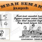 Syair HK Mbah Semar 09 April 2021