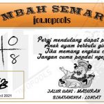 Syair HK Mbah Semar 07 April 2021