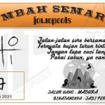 Syair HK Mbah Semar 25 Mei 2021