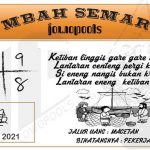 Syair HK Mbah Semar 16 Mei 2021