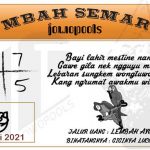Syair HK Mbah Semar 17 Juli 2021