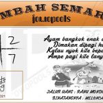 Syair HK Mbah Semar 16 Juli 2021