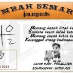 Syair HK Mbah Semar 24 Juli 2021