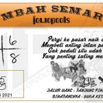 Syair HK Mbah Semar 05 Juli 2021