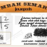Syair HK Mbah Semar 11 Agustus 2021