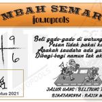 Syair HK Mbah Semar 15 Agustus 2021