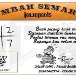 Syair HK Mbah Semar 31 Agustus 2021