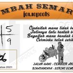 Syair HK Mbah Semar 22 Agustus 2021