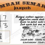 Syair HK Mbah Semar 09 Agustus 2021