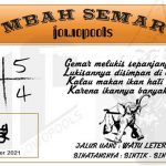Syair HK Mbah Semar 01 Oktober 2021