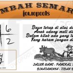 Syair HK Mbah Semar 16 September 2021