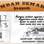 Syair HK Mbah Semar 02 September 2021