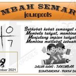 Syair HK Mbah Semar 22 September 2021