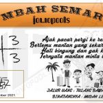 Syair HK Mbah Semar 27 September 2021