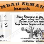 Syair HK Mbah Semar 10 Oktober 2021
