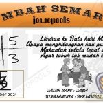 Syair HK Mbah Semar 12 Oktober 2021