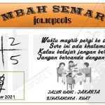 Syair HK Mbah Semar 28 Oktober 2021