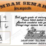 Syair HK Mbah Semar 07 Oktober 2021