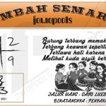 Syair HK Mbah Semar 09 Oktober 2021