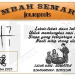 Syair HK Mbah Semar 02 November 2021
