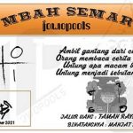Syair HK Mbah Semar 09 November 2021