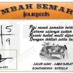 Syair HK Mbah Semar 12 November 2021