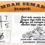 Syair HK Mbah Semar 23 November 2021