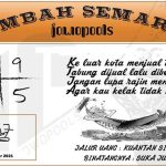 Syair HK Mbah Semar 08 Desember 2021