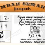 Syair HK Mbah Semar 26 Desember 2021