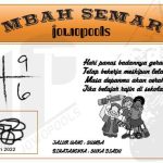Syair HK Mbah Semar 03 Januari 2022