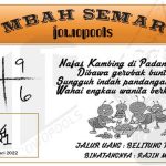 Syair HK Mbah Semar 07 Januari 2022