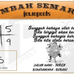 Syair SD Mbah Semar 22 Juni 2022