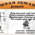 Syair SD Mbah Semar 05 Juli 2022