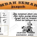 Syair SD Mbah Semar 08 Juli 2022
