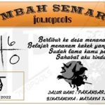 Syair SD Mbah Semar 11 Juli 2022
