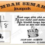 Syair SD Mbah Semar 14 Juli 2022