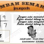 Syair SD Mbah Semar 18 Juli 2022