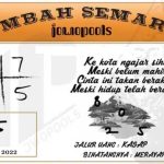 Syair SD Mbah Semar 30 Juli 2022