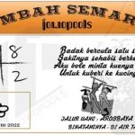 Syair SD Mbah Semar 02 Agustus 2022