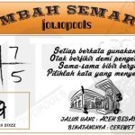 Syair SD Mbah Semar 04 Agustus 2022