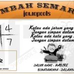Syair SD Mbah Semar 09 Agustus 2022