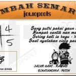 Syair SD Mbah Semar 12 Agustus 2022