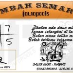 Syair SD Mbah Semar 19 Agustus 2022