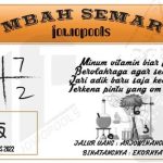 Syair SD Mbah Semar 28 Agustus 2022