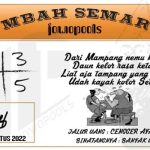 Syair SGP Mbah Semar 31 Agustus 2022
