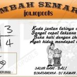 Syair SGP Mbah Semar 14 September 2022